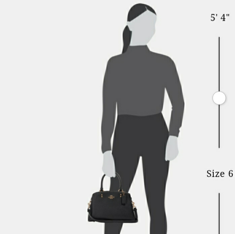 Black leather Coach purse